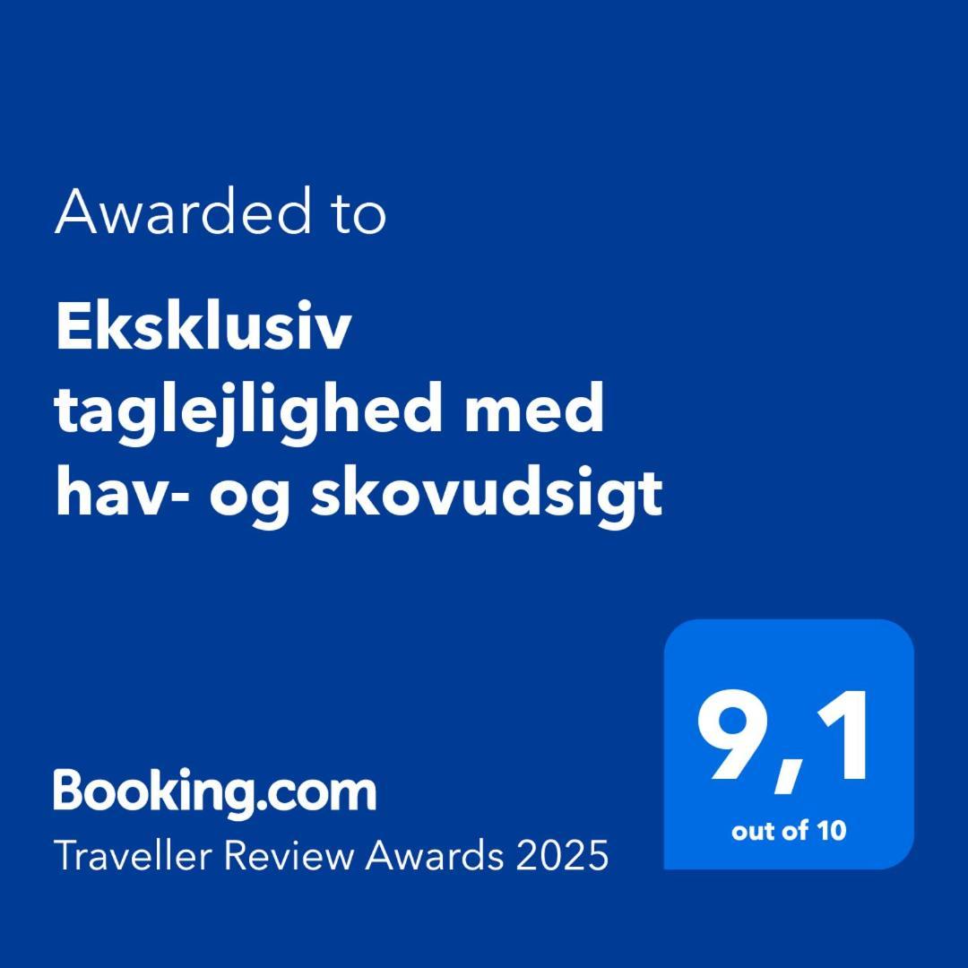 Eksklusiv Taglejlighed Med Hav- Og Skovudsigt Risskov Esterno foto